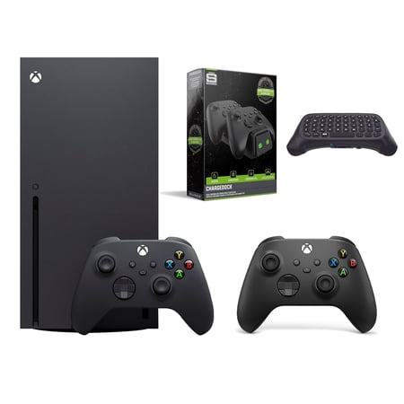 Microsoft Xbox Series X 1TB Console with Extra Carbon Black Controller, Dual Charge Dock and Wireless Controller Keypad