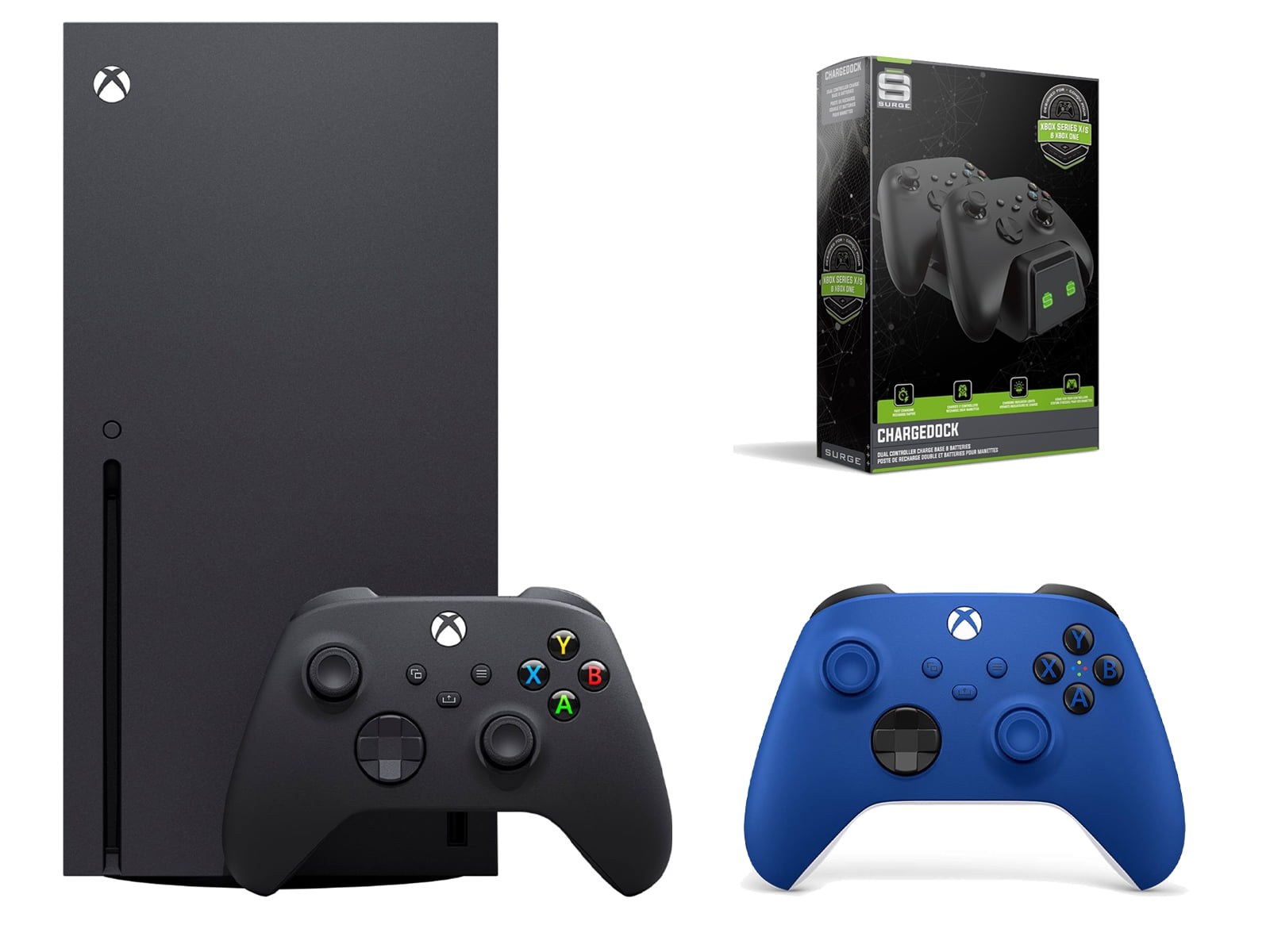 Microsoft Xbox Series X 1TB Console with Extra Shock Blue Controller ...