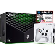 Microsoft Xbox Series X 1TB Console with Extra Wireless Controller and MightySkins Voucher - Robot White