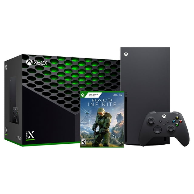 Microsoft Xbox Series X 1TB Console with HALO Infinite Video Game