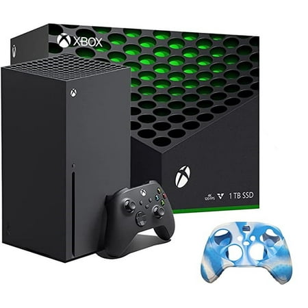 Microsoft Xbox Series X 1TB SSD Gaming Console with 1 Xbox Wireless Controller - Black, 2160p Resolution, 8K HDR, Wi-Fi, w/Silicone Controller Cover Skin