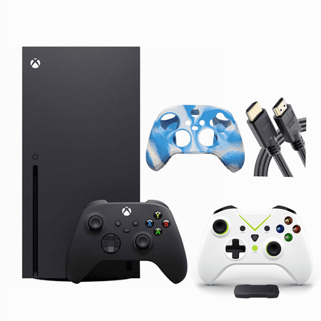 Microsoft Xbox Series X 1TB SSD Gaming Console with 1 Xbox Wireless Controller - Black, 2160p Resolution, 8K HDR, Wi-Fi, w/a Wireless Controller, HDMI Cable and Silicone Controller Cover Skin