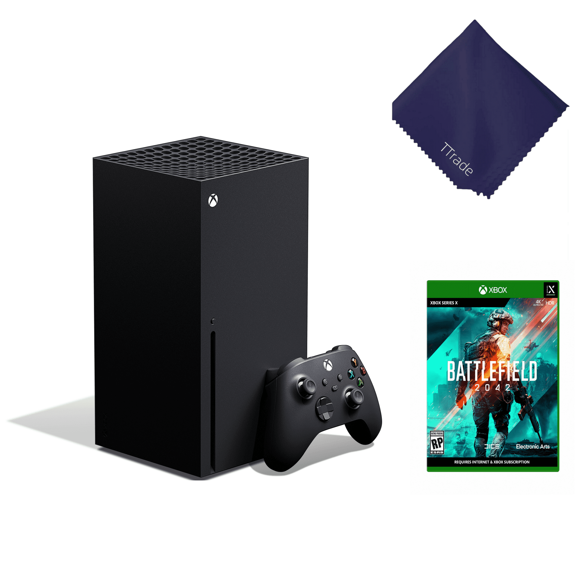 Microsoft Xbox Series X 1TB SSD Gaming Console (Black) with Battlefield 2042 Game Bundle - Next-Gen 4K Gaming & Fast Load Times