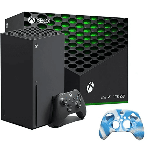 Microsoft Xbox Series X 1TB SSD Gaming Console with 1 Xbox Wireless Controller w silicone cover skin