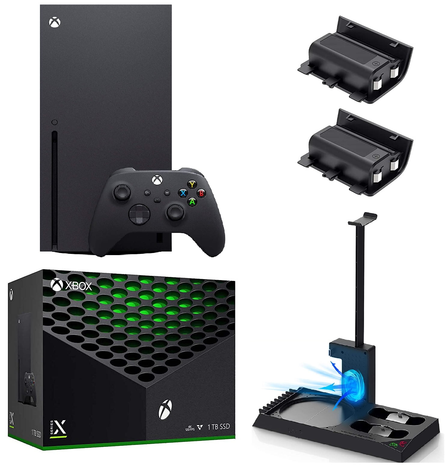 Microsoft Xbox Series X 1TB with Cooling Fan, Black