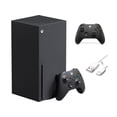 thumbnail image 1 of Microsoft Xbox Series X 2 Controllers Gaming Bundle, Xbox Series X 1TB Console, Two Black Xbox Wireless Controllers, with Mazepoly Accessories, 1 of 9