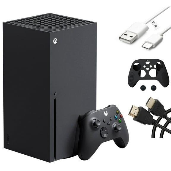 Microsoft Xbox Series X Gaming Bundle, Xbox Series X 1TB Console, One Xbox Wireless Controller, 12 Teraflops Processing Power, up to 120FPS, 4K UHD Blu-ray Drive with Mazepoly Accessories