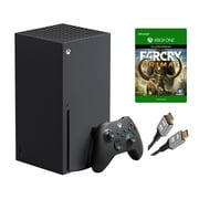 Microsoft Xbox Series X–Gaming Console System- 1TB SSD Black X Version with Disc Drive Bundle with Far Cry Primal Full Game and MTC18 High Speed HDMI Cable