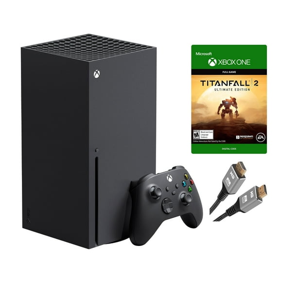Microsoft Xbox Series XGaming Console System- 1TB SSD Black X Version with Disc Drive Bundle with Titanfall 2: Ultimate Edition Full Game and MTC15 High Speed HDMI Cable