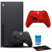Microsoft Xbox Series X Gaming Console with Xbox Core Wireless Controller (2020, Pulse Red), and 6Ave Cleaning Kit