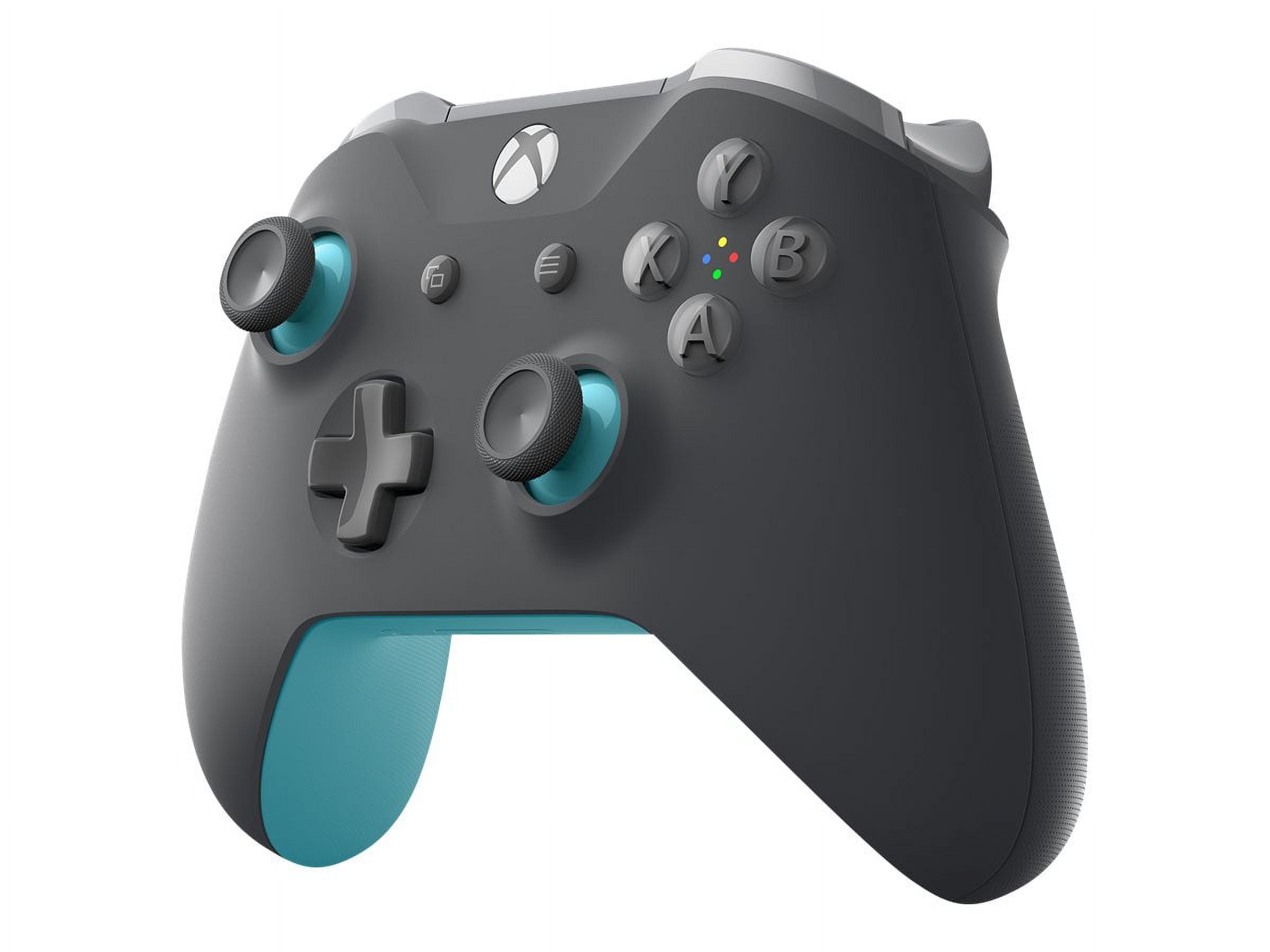 Microsoft Xbox Wireless Controller - Gamepad - wireless - Bluetooth - gray, blue - for PC, Microsoft Xbox One, Microsoft Xbox One S, Microsoft Xbox One X - image 1 of 8