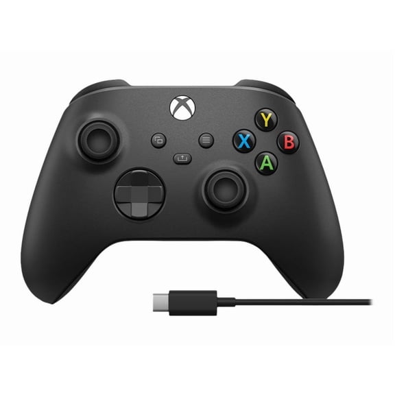 Microsoft Xbox Wireless Controller With USB-C Cable for Xbox Series X, Xbox Series S, Xbox One, and PC - Carbon Black