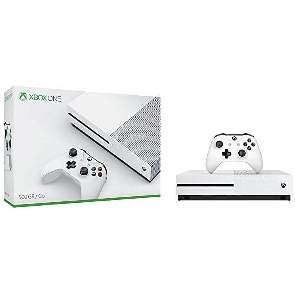 Microsoft - Xbox One S 500GB Console - White - ZQ9-00028 (Renewed)