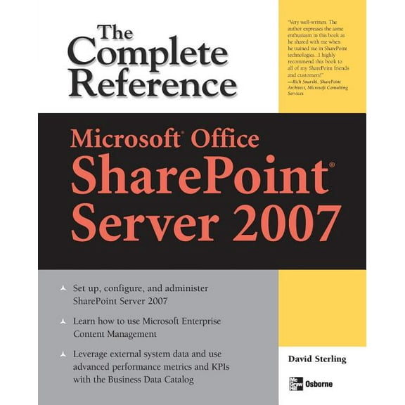 Microsoft(r) Office Sharepoint(r) Server 2007: The Complete Reference, (Paperback)