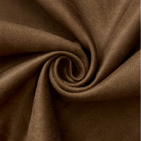 Microsuede Fabric - Light Brown Brushed Polyester Twill 60" By The Yard