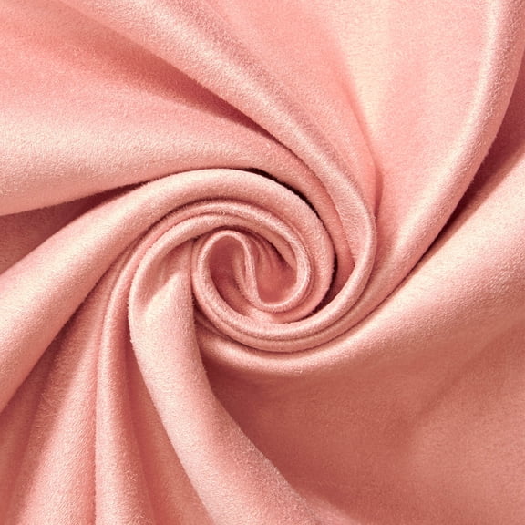 Microsuede Fabric - Pink Brushed Polyester Twill 60" By The Yard