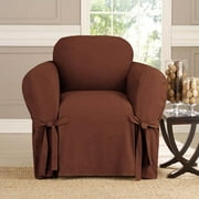 Microsuede Furniture Slipcover Chair 70 x 90 - Brown