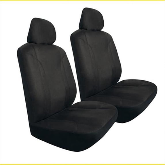Microsuede Seat Cover - Black, 3 Pieces