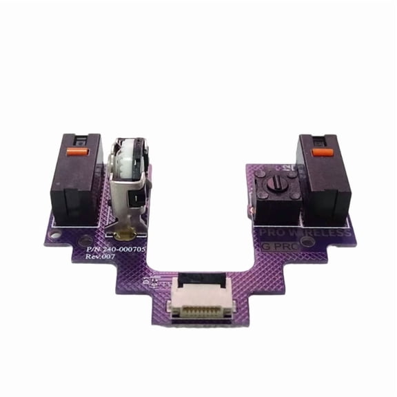 Microswitch Button Board for Logitech G Pro Wireless Mouse MotherboardS with TTC Silver Mouse Encoders Decoders