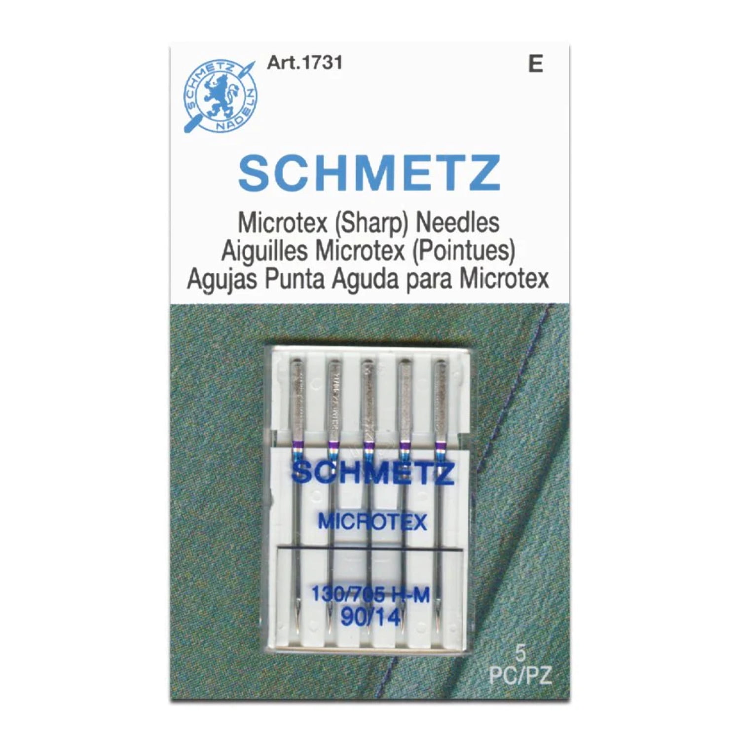 Euro-nozioni 1839 Microtex Sharp Machine Needles, Multi-Colour