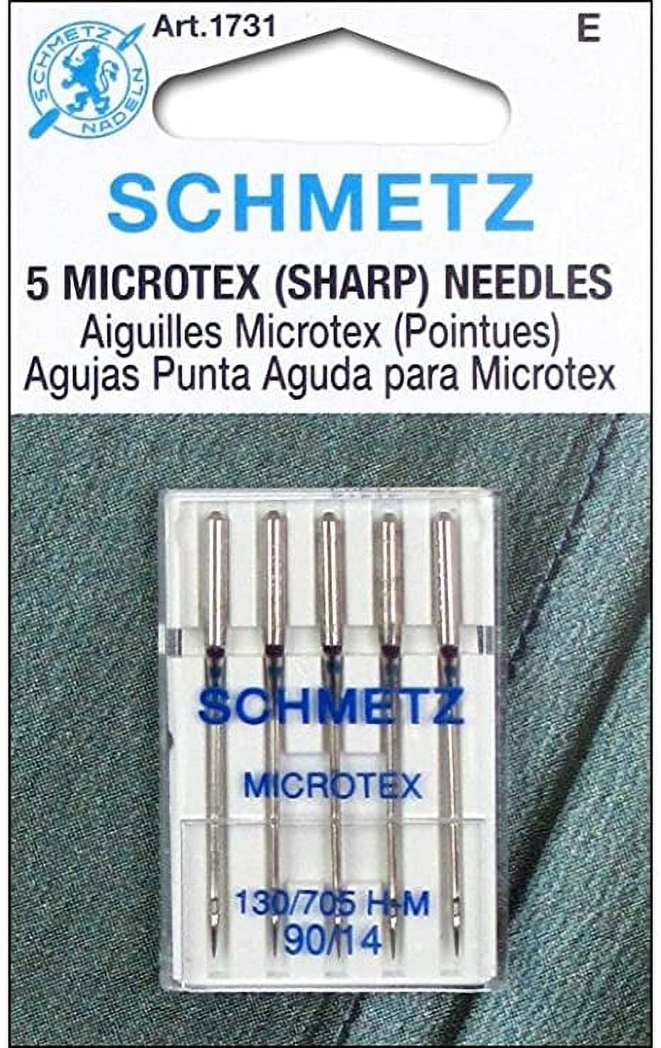 SCHMETZ ART 1715F - LEATHER SEWING MACHINE NEEDLES, SIZE 90/14---2 PACKS