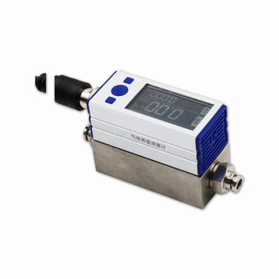 Microthermal Gas Mass Flow Meter High Precision Digital Display Oxygen Carbon Dioxide Compressed Air Helium ,Easy Installation