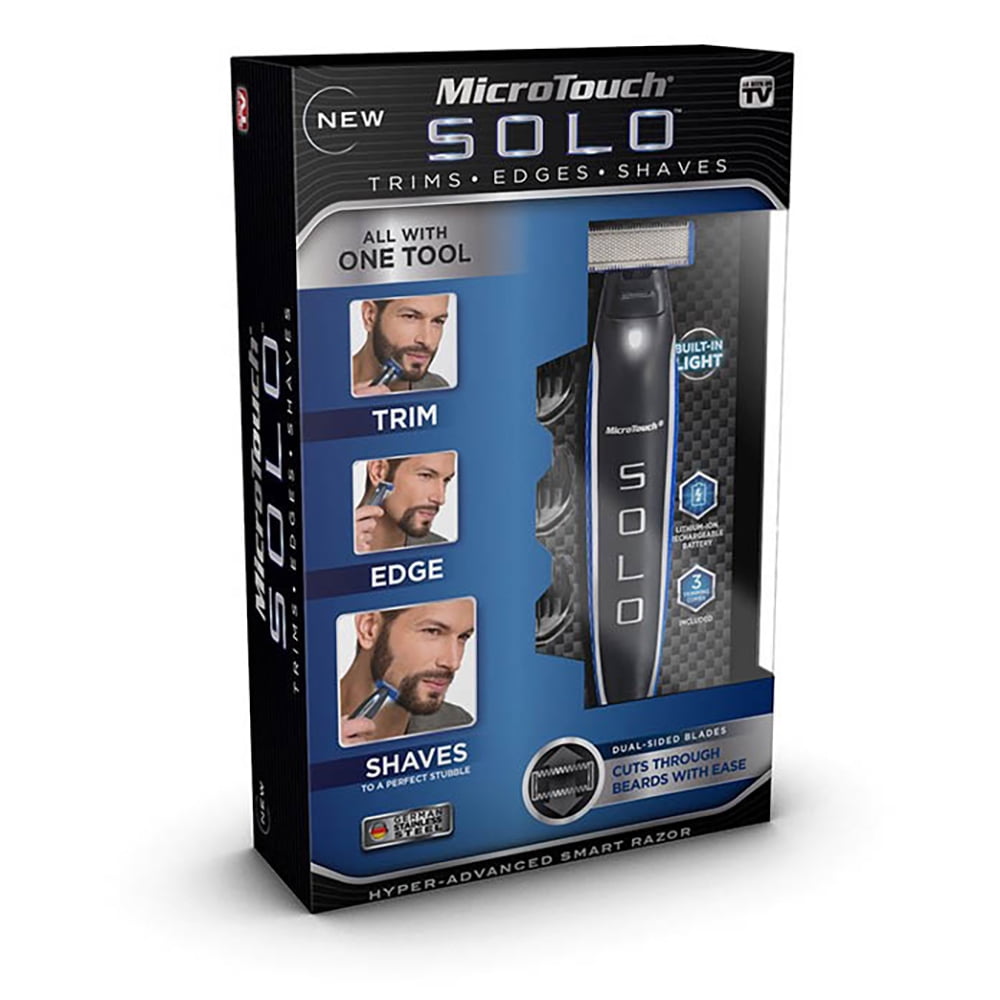 Microtouch Solo Beard Trimmer Edges, In Trimmer Trims, - All One! and Shaves Beard