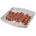 thumbnail image 1 of Microwavable Bacon Grill, Nonstick, Easy-Clean Design, White, 1 of 4