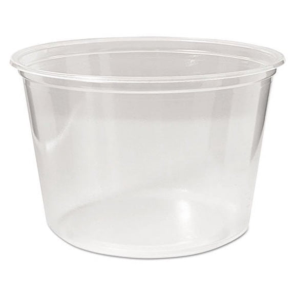 Microwavable Deli Containers, 16 oz, 4.6 x 3 h, Clear, Plastic, 500/Carton | Bundle of 2 Cartons