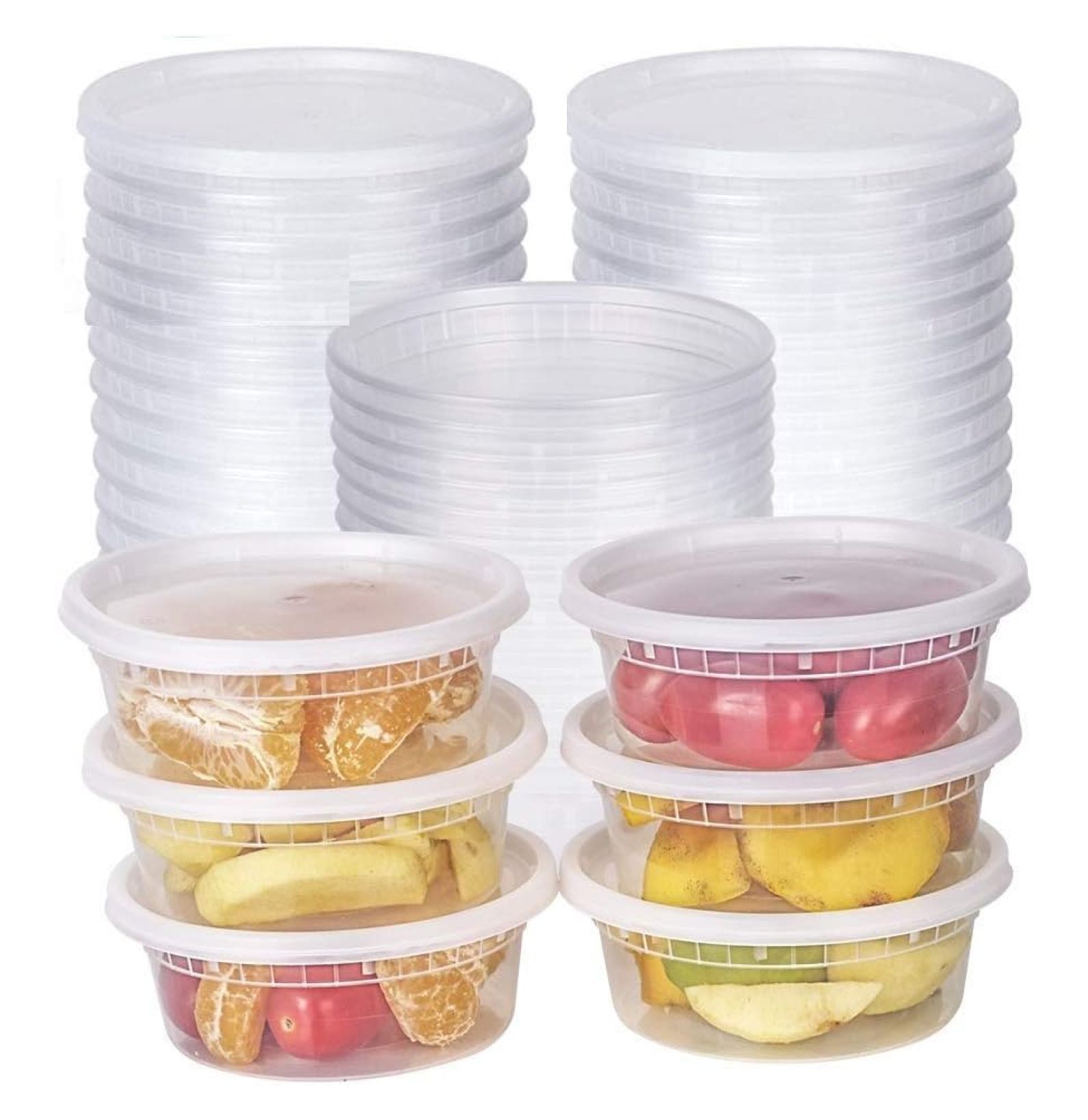 Microwavable Hot and Cold Translucent Plastic Deli Food Storage