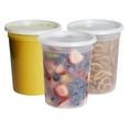 Microwavable Hot and Cold Translucent Plastic Deli Food Storage