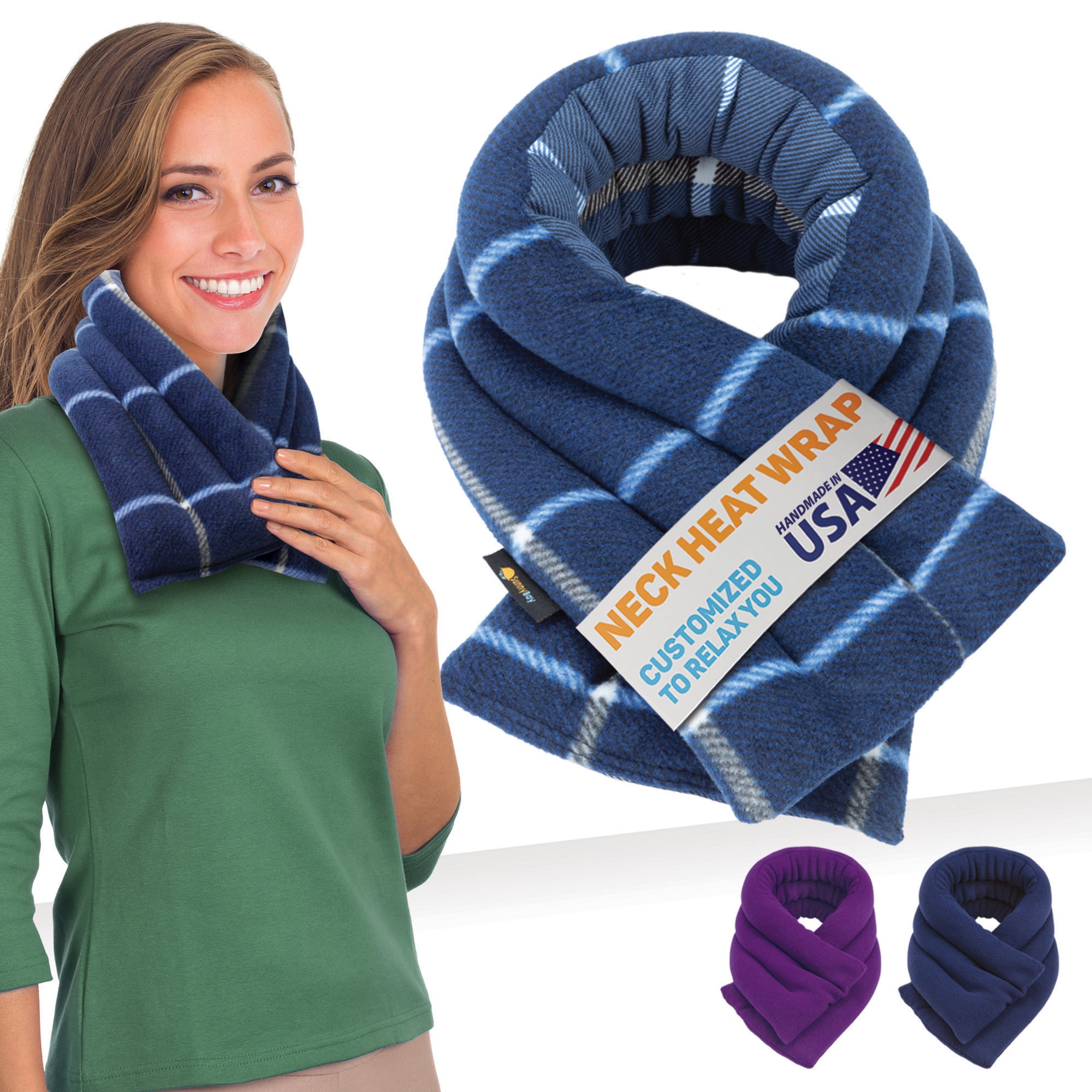 SunnyBay Microwave Heating Pad, Hot/Cold Therapy, Neck & Shoulder