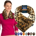 thumbnail image 1 of Microwavable Neck Heating Wrap, Wheat Filled, 26"x5", Leopard Skin Print, 1 of 15