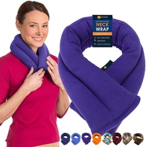 SunnyBay Microwave Heating Pad for Neck and Shoulders, Versatile Bean Bag Moist Heating Pad, Microwavable Neck Wrap, Weighted Hot or Cold Therapy, Made in USA (Purple)