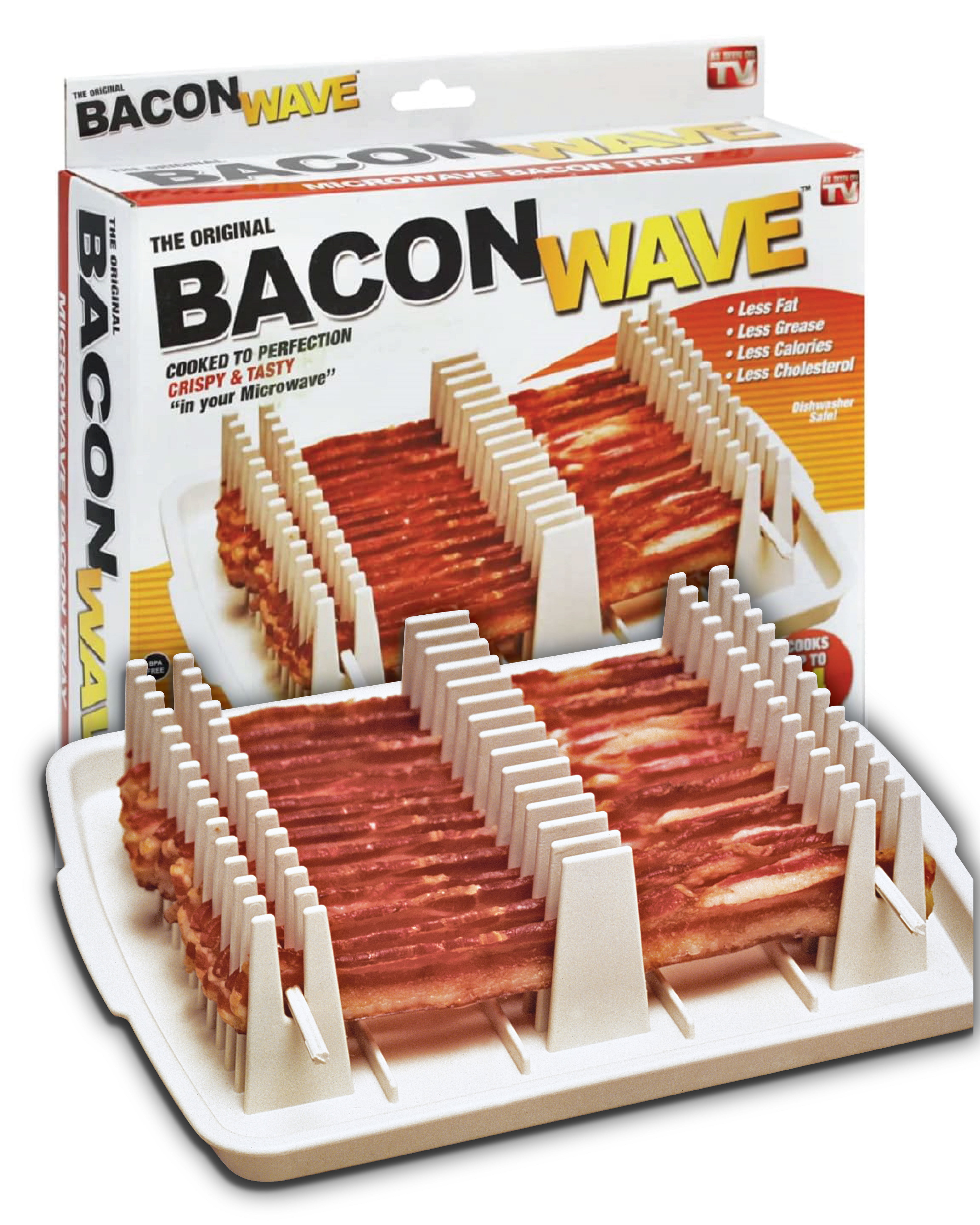 Microwave Bacon Cooker, Microwavable, Greaseless, Healthy and Crispy Bacon, As Seen on TV