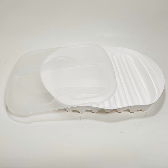Microwave Bacon Cooker Tray with Lid Non-Slip Drainage Grease Removal PP Material Dishwasher Safe Holiday Kitchen Essential