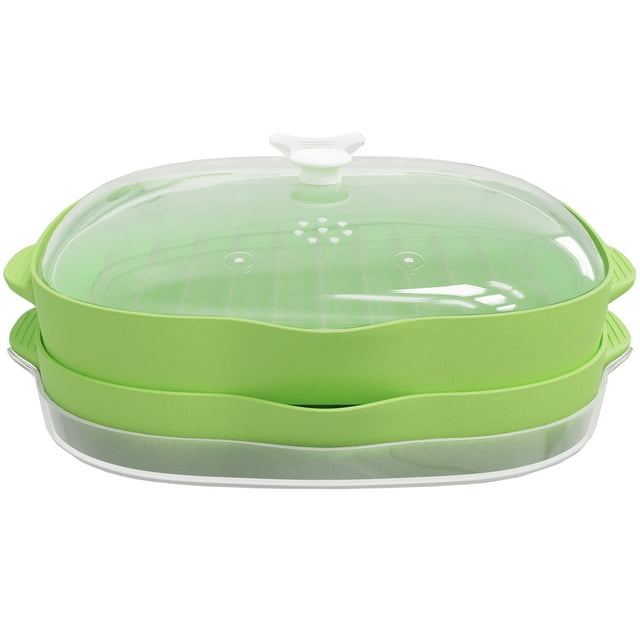 Microwave Bacon Rack, 2PCS Bacon Grill Tray, Bacon Cooker with Splatter