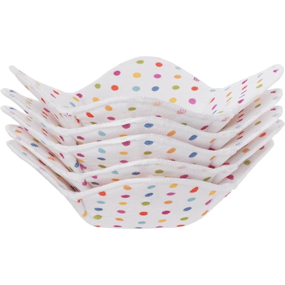 Microwave Bowl Holder Set of 5 Hot Bowl Holders Heat Insulated Microfiber & Sponge Heat Resistant Bowl Cozies for Hot & Cold Food Bowl Holder for Soup, Pasta, Noodles & Rice Bowl