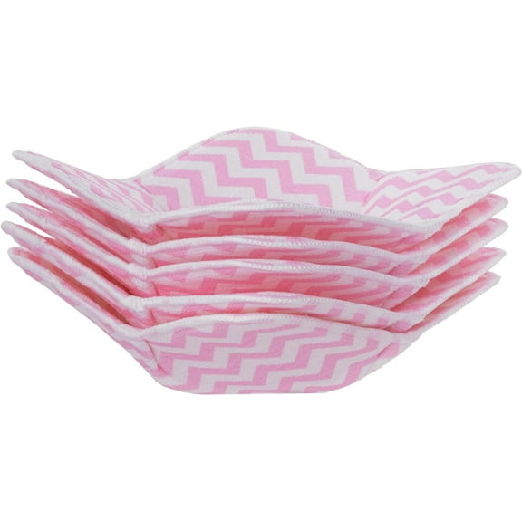 Microwave Bowl Holder Set of 5 Hot Bowl Holders Heat Insulated Microfiber & Sponge Heat Resistant Bowl Cozies for Hot & Cold Food Bowl Holder for Soup, Pasta, Noodles & Rice Bowl