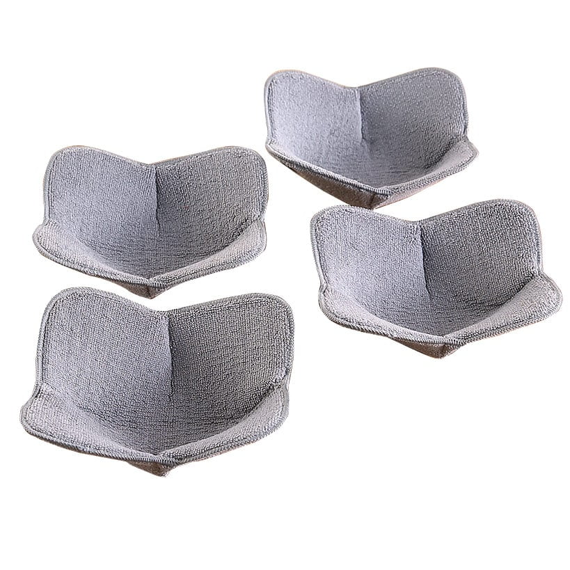 Gray Polyester Microwave Bowl Huggers Set of 4