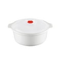 thumbnail image 1 of Microwave Bowl with Lid, Heating Dish, Noodle Bowl, Storage Plate, Soup Bowl with Handle, Easy To Store, Bpa Free, Microwave Cookware Kitchen Supplies, Home Dining Essentials(White1,8.6x6.1x3.9"), 1 of 9