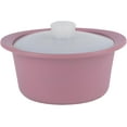 thumbnail image 1 of Microwave Bowl Silicone Steamer for Baby Food, Microwave Steamer for Vegetables, Silicone Food Bowl with Lid Dishwasher & Oven Safe (Pink, Large), 1 of 10