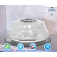 thumbnail image 1 of Microwave Collapsible Hovering Anti Splattering Magnetic Food Lid Cover Guard - Splatter Lid with Steam Vents & Microwave Safe Magnets - Dishwasher Safe & Sticks To The Top Of Your Microwave, 1 of 6