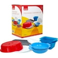 Microwave Cookware & Dinnerware Set Perfect for Dorm, Small Kitchen