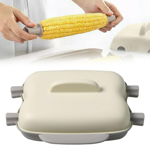 Microwave Corn Steamer Microwave Corn On The Cob Steamer Portable Corn Steamer With Lid And Handle Kitchen Cooking Tools Dishwasher Kitchen Quarters/ White Microwave Oven Corn Steamer