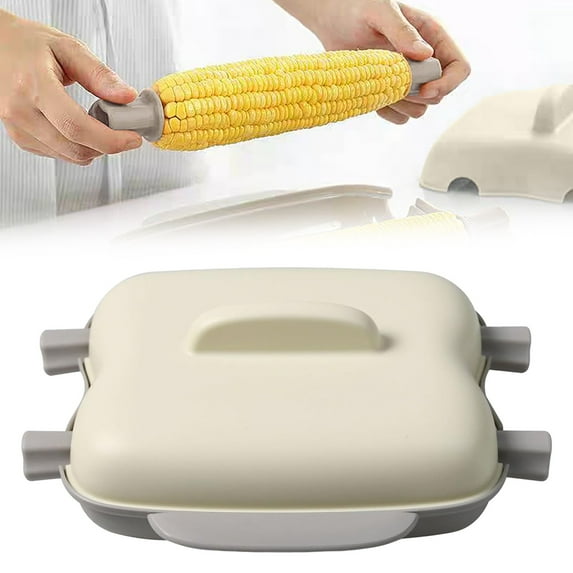 Clearance Bakeware under $10,Microwave Corn Steamer Microwave Corn On The Cob Steamer Portable Corn Steamer With Lid And Handle Kitchen Cooking Tools Dishwasher Kitchen Quarters