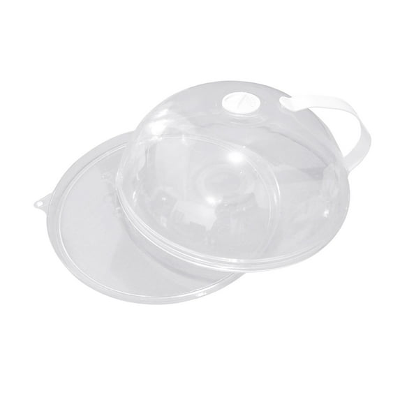 Microwave Cover Microwave Cover Lid with Vents Holes Clear Microwave Plate Cover Oil- Cover - with tray