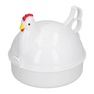 Microwave Egg Cooker Chicken Shaped Microwave Egg Boiler: Time-Saving Rapid Creative Boiled Egg Cooker, 4 Eggs Capacity Kitchen Maker Tray Steamer for Quick Breakfast Harlik