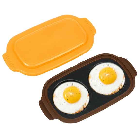 Microwave Egg Cooker Microwave Egg Poacher, Fried Egg Maker,Multi-Use microwave egg maker for Breakfast Sandwiches,Save Time,Portable for Home,Travel,Gifts(yellow)