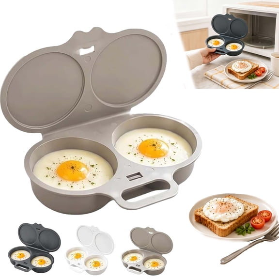 Microwave Egg Poacher, Non-Stick Egg Cooker, Quick Breakfast Egg Making Gadget for Home Kitchen Use